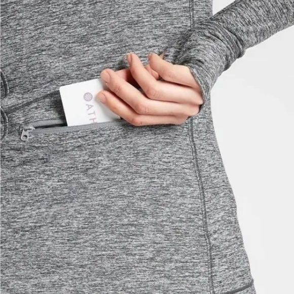 ATHLETA Pacifica Crosscurrent UPF Jacket, XS, Grey Heather, UPF 50 - Picture 4 of 9